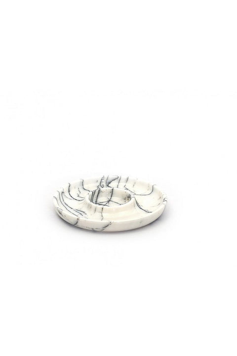 Lilac Marble Round Snack Bowl