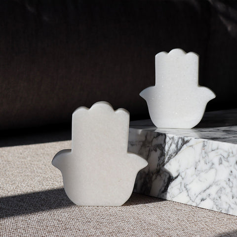 White Marble Fatma Hand Object