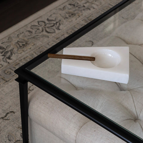 White Marble Cigar Ashtray (single)